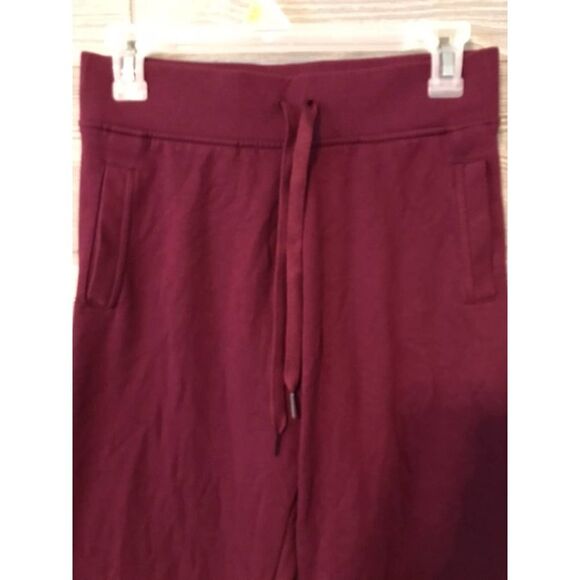 Victoria Sport Burgundy Jogger Sweatpants‎ Lounge Drawstring Athletic Logo XS - Picture 3 of 5